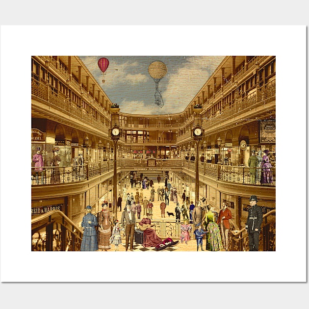 Victorian Shopping Center Wall Art by PrivateVices